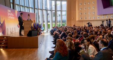 Prime Minister Rob Jetten speaking at the NextGen Security Conference in The Hague, 27 May 2026