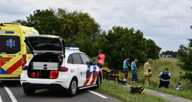 Emergency services are present at an accident on the N290 involving a car and cyclists in which multiple people were injured. Police have launched an investigation into the incident.