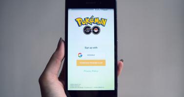 Pokémon Go app on a phone.